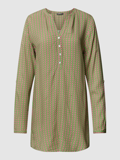 Montego Blouseshirt met all-over motief Felroze - 2