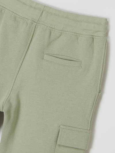 Marc O'Polo Sweatshorts met cargozakken  Rietgroen - 3