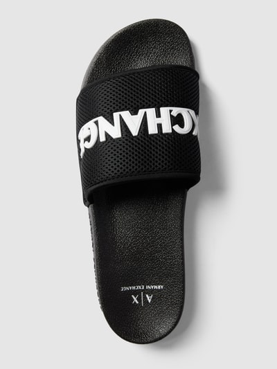 ARMANI EXCHANGE Slides mit Label-Applikation Black 5