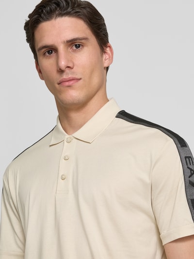 EA7 Emporio Armani Poloshirt mit Label-Patch Offwhite 3