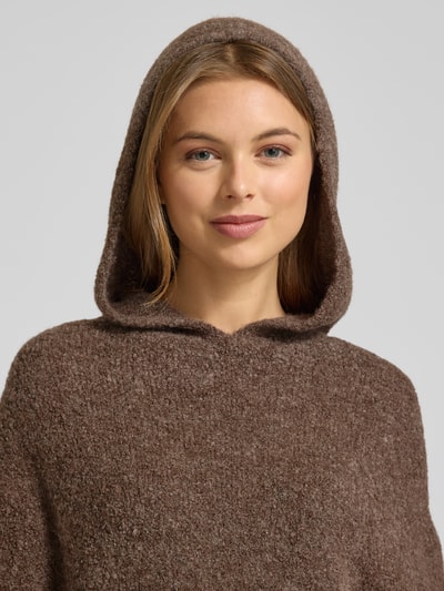 Marc O'Polo Relaxed Fit Strick-Hoodie aus Schurwoll-Mix mit Alpaka Dunkelbraun 3