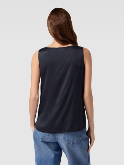 MaxMara Leisure Top bluzkowy w jednolitym kolorze model ‘PAN’ Granatowy 5