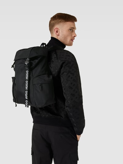 HUGO Rucksack mit Label-Details Modell 'Luka' Black 1