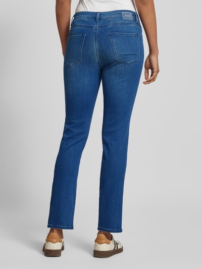 Brax Slim fit jeans met riemlussen, model 'Style.Mary Thermo' Blauw - 5