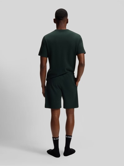 BOSS Regular fit t-shirt van katoenmix model 'WAFFLE' Donkergroen - 5