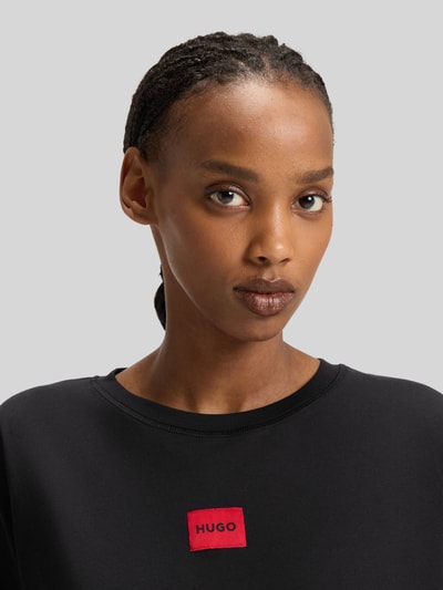 HUGO Relaxed fit pyjama van katoenmix in een set, model 'NITE_LONG' Zwart - 3