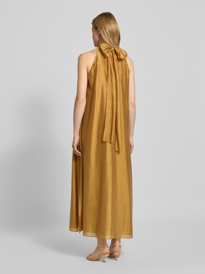 Jake*s Cocktail Cocktailkleid aus Lyocell-Mix mit Stehkragen Senf 5