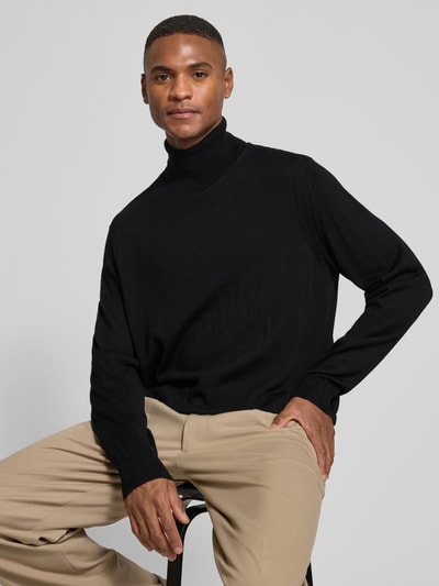 ARMANI EXCHANGE Golf z elastycznymi wykończeniami Czarny 3