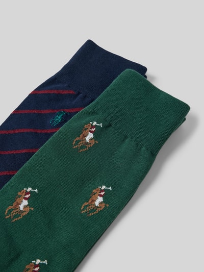 Polo Ralph Lauren Underwear Sokken met labeldetails in een set van 2 paar Groen - 2