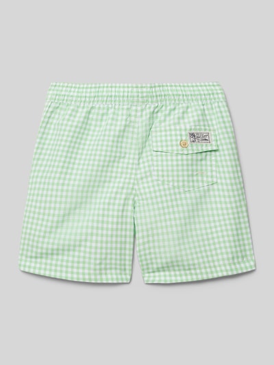 Polo Ralph Lauren Teens Badeshorts mit Logo-Stitching Gruen 3