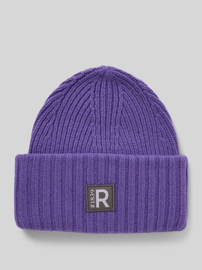 Roeckl Czapka beanie z naszywką z logo Fioletowy 1