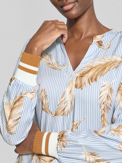 Emily Van den Bergh Regular fit blouse van pure viscose Lichtblauw - 3