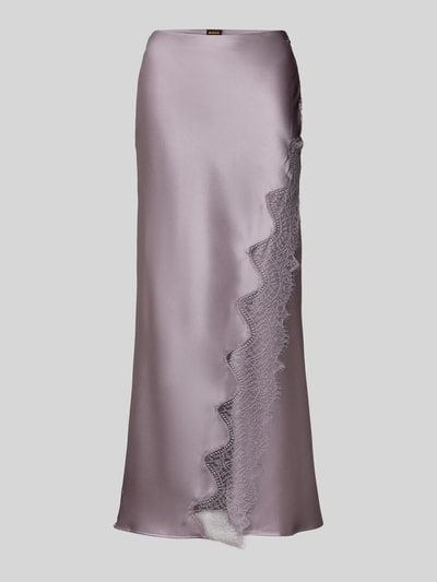 BOSS Orange Maxirok van satijn, model 'VLACE' Lila - 2
