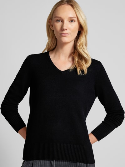 Christian Berg Woman Gebreide pullover met ribboorden Zwart - 3