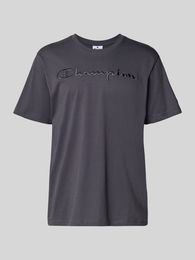 CHAMPION T-shirt met labelstitching, model 'ICONS' Antraciet - 2