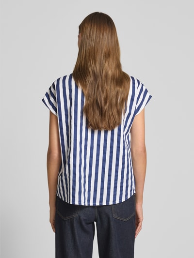 monari Bluzka o kroju regular fit z krótkimi rękawami i kieszenią na piersi Granatowy 5