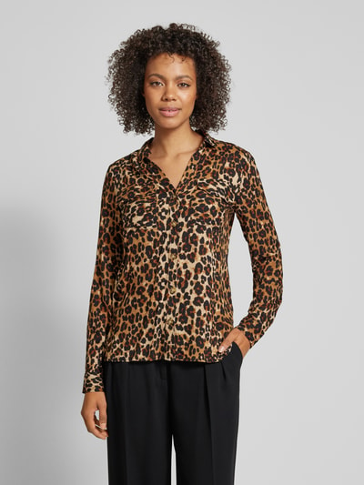 Vero Moda Hemdbluse mit Knopfleiste Modell 'BUMPY' Schoko 4