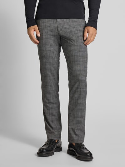 Christian Berg Men Regular Fit Hose mit Gesäßtaschen Dunkelgrau 4