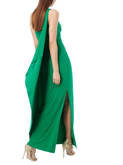 Lauren Ralph Lauren One-Shoulder-Abendkleid mit gelegten Falten Gruen 4
