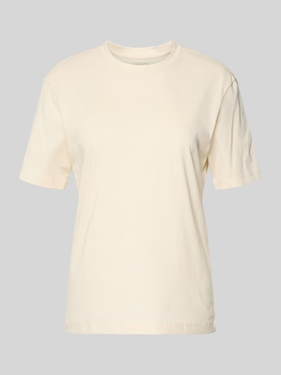 Productfoto, T-Shirt uit katoen met ronde hals van Jake*s Casual, zuiver katoen, regular fit, ruglengte bij maat S: 57 cm, crèmekleur, glad oppervlak