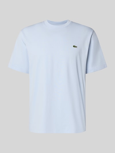 Produktfoto, Regular Fit Poloshirt aus reiner Baumwolle von Lacoste, efekt: jednolity kolor, wyhaftowane logo, krótki rękaw, okrągły dekolt