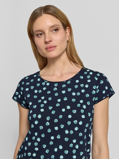 Tom Tailor Regular Fit T-Shirt aus reiner Baumwolle Marine 3