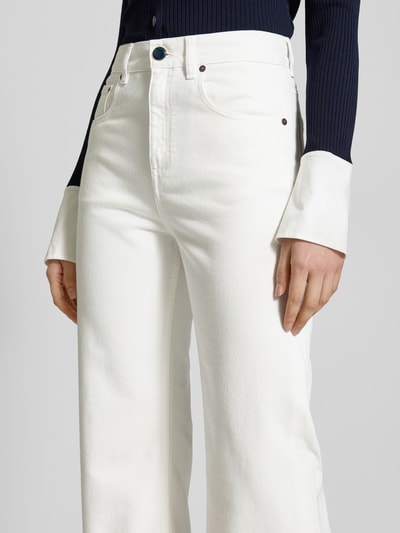 Victoria Beckham Flared Jeans mit 5-Pocket-Design Weiss 3
