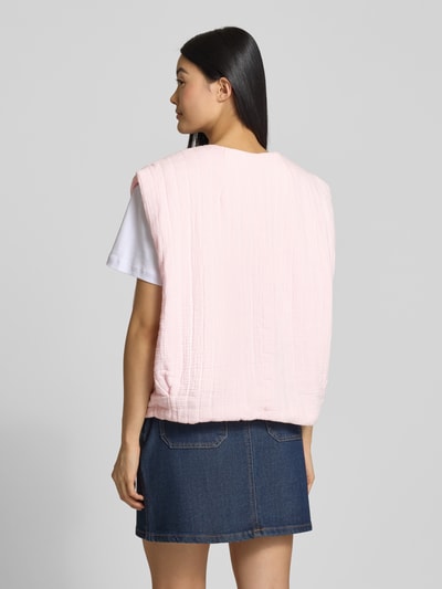 VILLA SOPHIE Weste mit Strukturmuster Modell 'ALEXIS' Pink 5