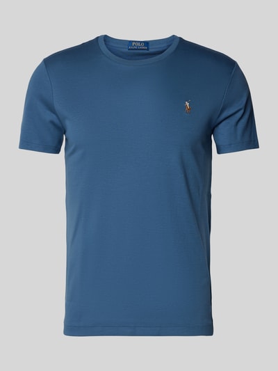 Polo Ralph Lauren T-Shirt mit Logo-Stitching Rauchblau 1