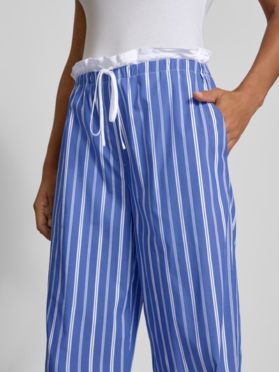 EDITED Spodnie z elastycznym pasem model ‘Wisteria’ Niebieski 3