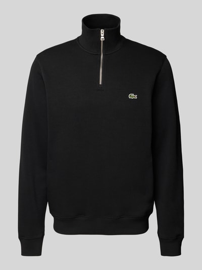 Lacoste Sweatshirt mit Troyer-Kragen Black 2