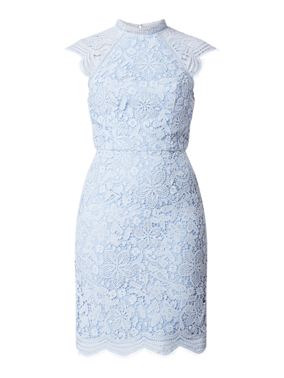 CHI CHI London Cocktailkleid aus Häkelspitze Modell 'Nikki' Hellblau 2