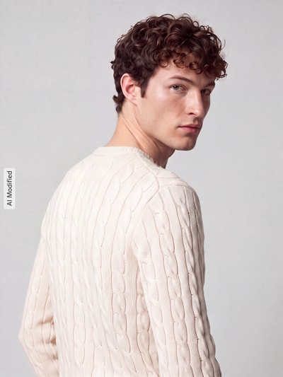 Polo Ralph Lauren Pullover mit Logo-Stitching Offwhite 3