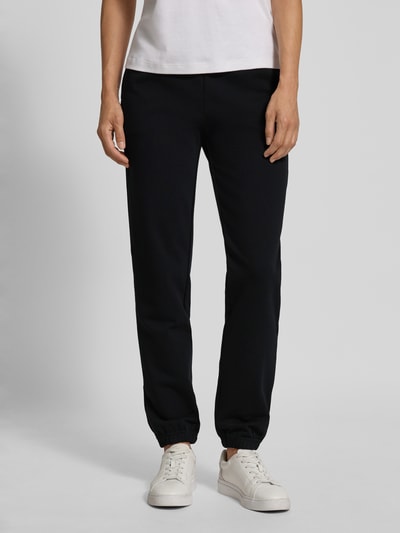 Guess Spodnie dresowe o kroju regular fit z paskiem z logo model ‘SOFIA’ Czarny 4