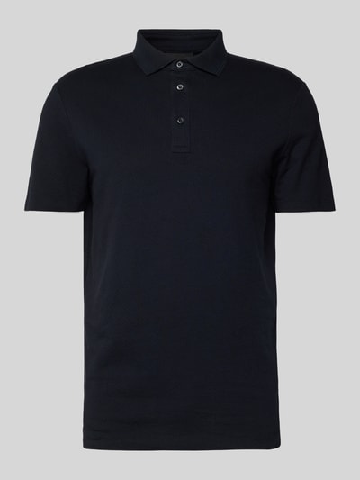 Strellson Poloshirt mit Strukturmuster Modell 'Fisher' Dunkelblau 2