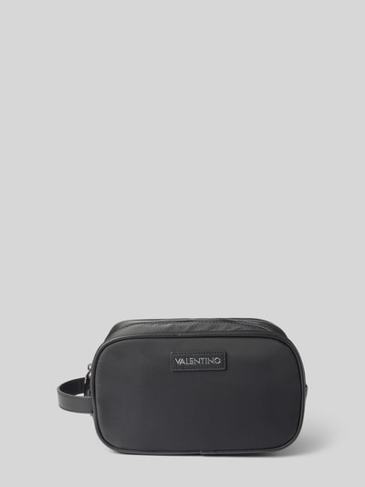 VALENTINO BAGS Kulturtasche mit Logo-Patch Modell 'Cardan' Black 1
