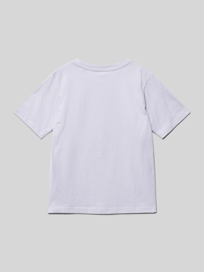 Jack & Jones T-shirt z nadrukiem z logo model ‘DETROIT’ Jasnofioletowy 3