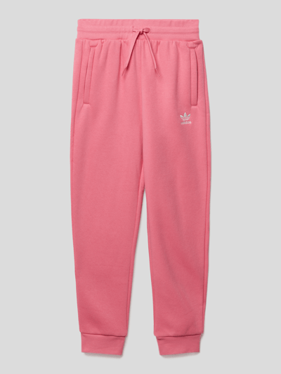 adidas Originals Sweatpants met labelstitching. Felroze - 1