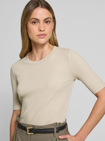 Iro T-Shirt aus reiner Baumwolle Hellbraun 3