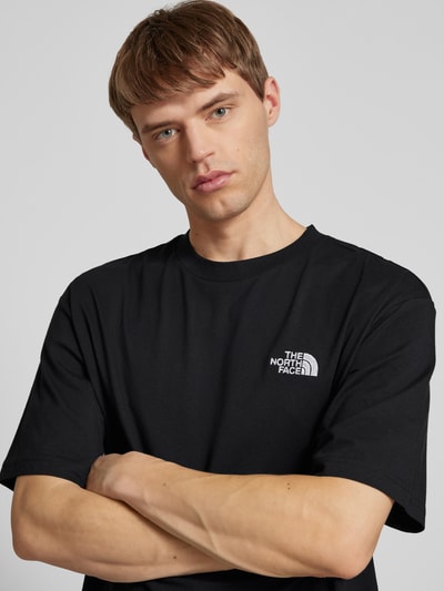 The North Face T-shirt met labelstitching Zwart - 3