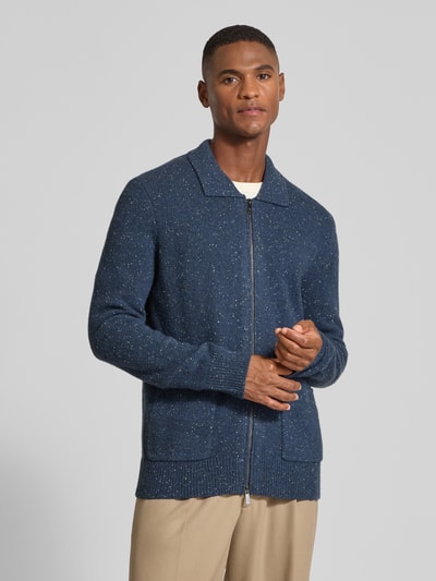 Christian Berg Men Cardigan met tweewegritssluiting Marineblauw - 4