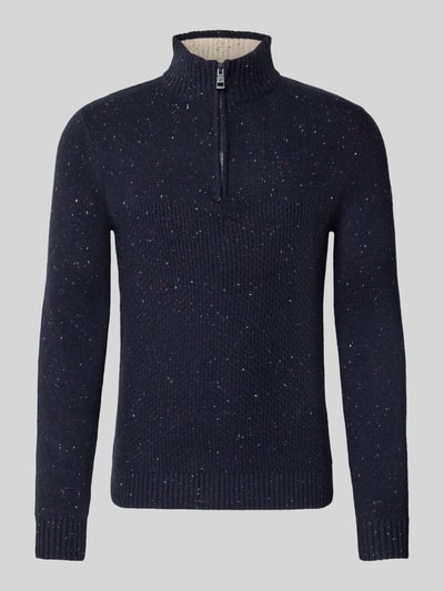 Tom Tailor Regular fit schipperstrui van katoenmix Marineblauw - 2