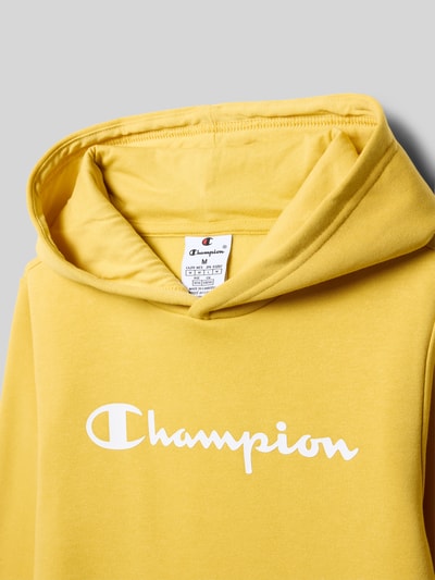 CHAMPION Hoodie mit Kapuze GELB 2