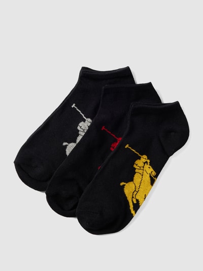 Polo Ralph Lauren Underwear Sneakersocken mit Logo-Print im 3er-Pack Black 1