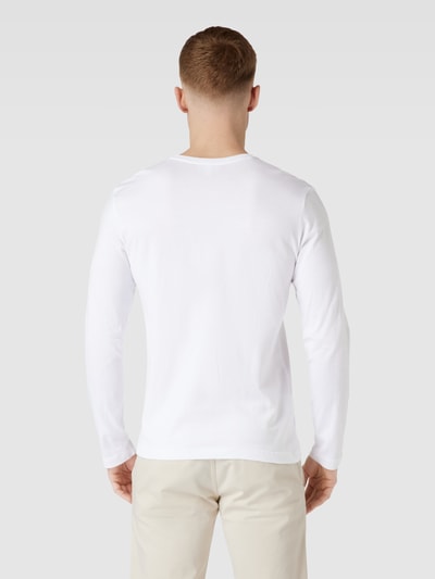 Lacoste Longsleeve mit Logo-Stitching Weiss 5