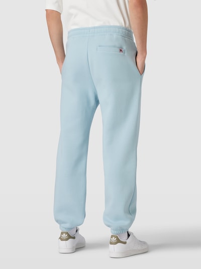REVIEW Spodnie dresowe z wyhaftowanym logo Lodowy błękitny 5