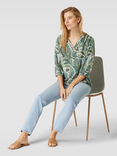 Soyaconcept Bluse mit Paisley-Muster Modell 'Donia' Hellgruen 1