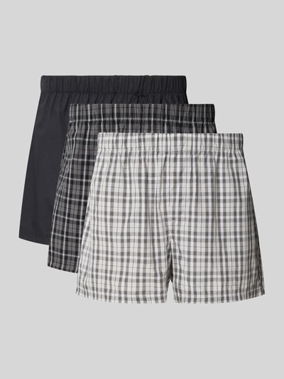Jack & Jones Boxershort met elastische band in een set van 3 stuks, model 'MILANO' Kaki - 1