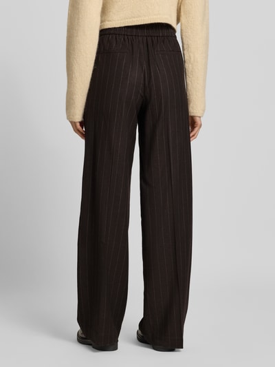 Bash Stoffen broek met elastische band Donkerbruin - 5