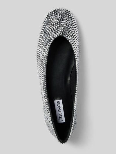 Steve Madden Ballerina's met strass-steentjes, model 'DARTS' Zwart - 3